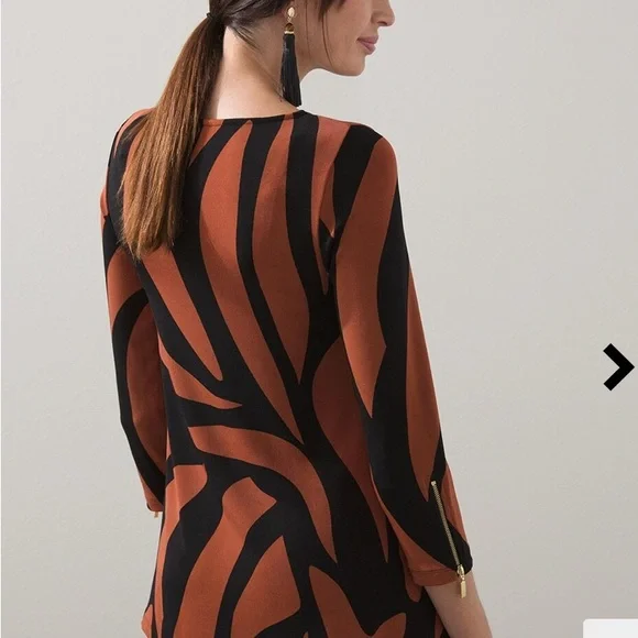 Chico’s Animal Print Tunic Top SZ 20/22 - Picture 2 of 5